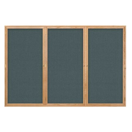 United Visual Products Open Faced Traditional Rounded Corkboard UV639ARC-SATIN-CORK